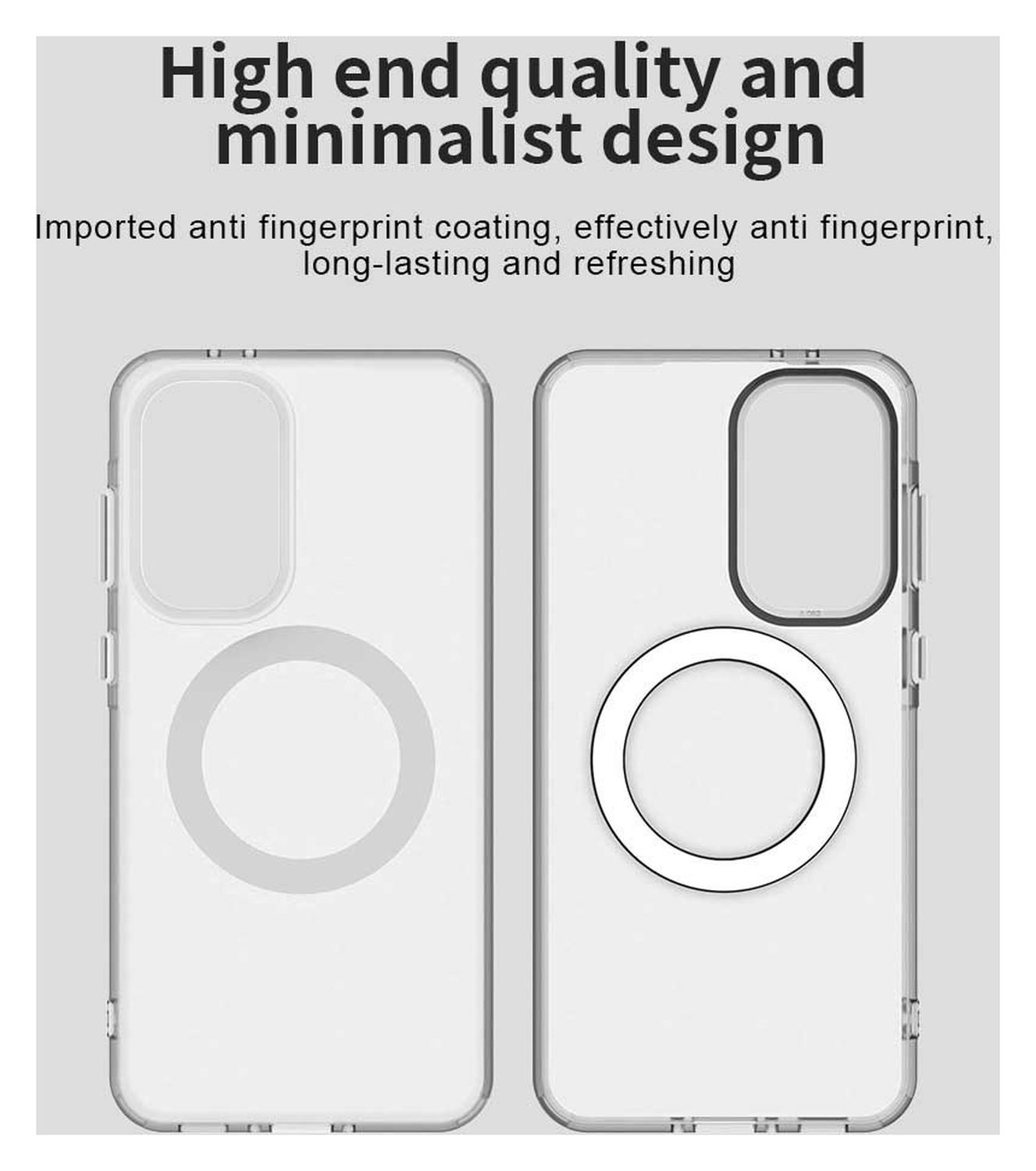 Samsung Galaxy A56 / A36 Hoesje MagSafe Backcover Semi-Transparant & Wit afbeelding 10