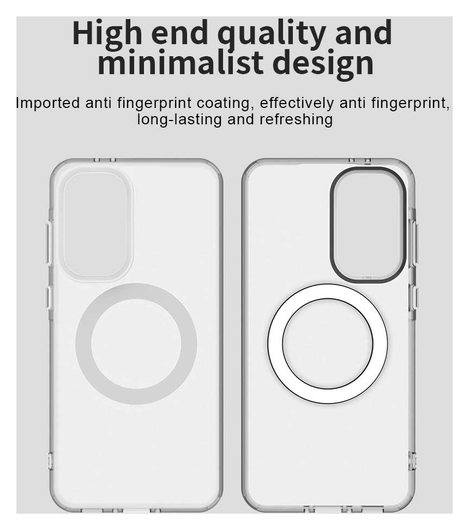 Samsung Galaxy A56 / A36 Hoesje MagSafe Backcover Semi-Transparant & Wit afbeelding 10