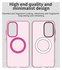 Samsung Galaxy A56 / A36 Hoesje MagSafe Backcover Semi-Transparant & Roze afbeelding 10