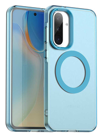 Samsung Galaxy A56 / A36 Hoesje MagSafe Backcover Semi-Transparant & Blauw