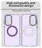 Samsung Galaxy A56 / A36 Hoesje MagSafe Backcover Semi-Transparant & Paars afbeelding 10