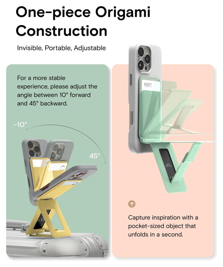 MOFT Tripod Wallet MOVAS MagSafe Kaarthouder met Uitklapbare Standaard Paars afbeelding 4