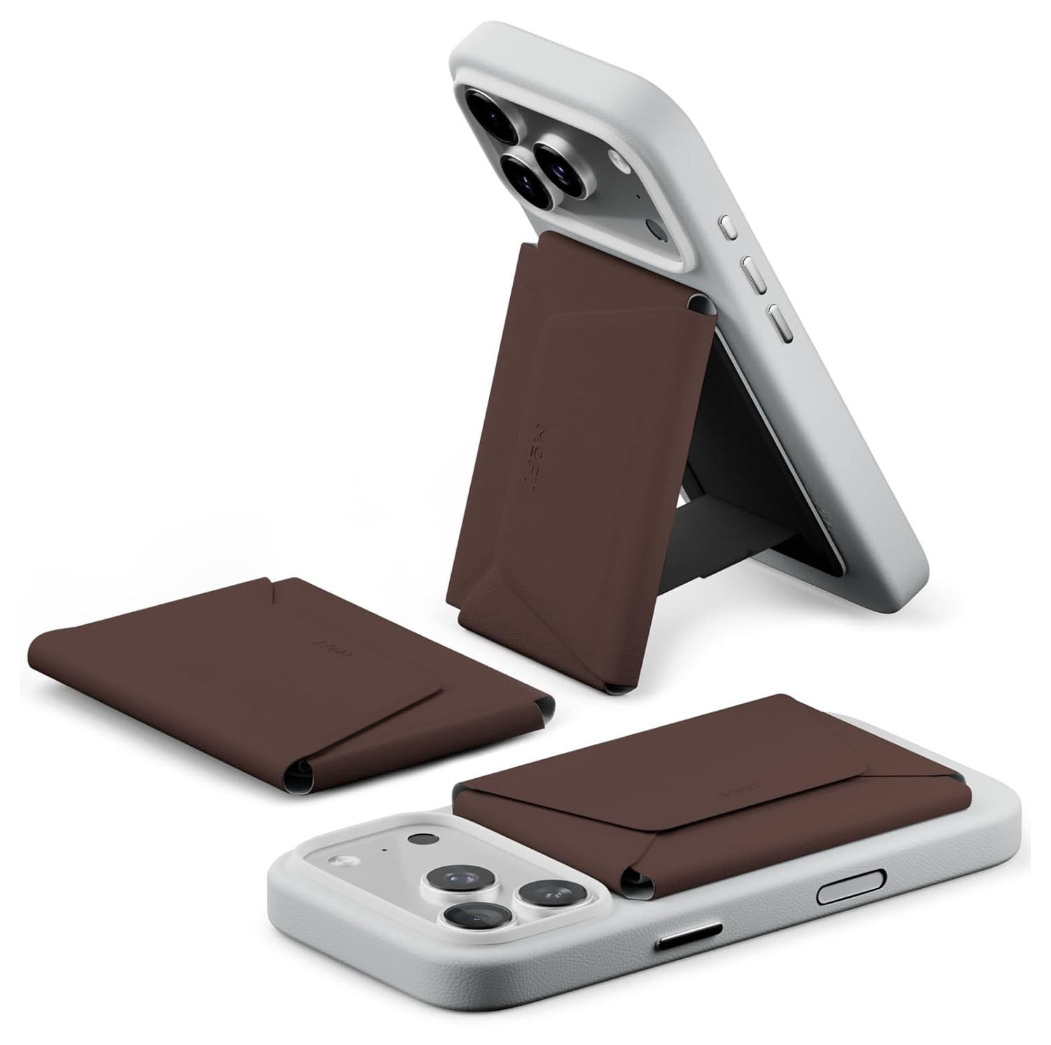 MOFT Snap Field Wallet MagSafe Kaarthouder voor 8 Pasjes Portemonnee Bruin afbeelding 1