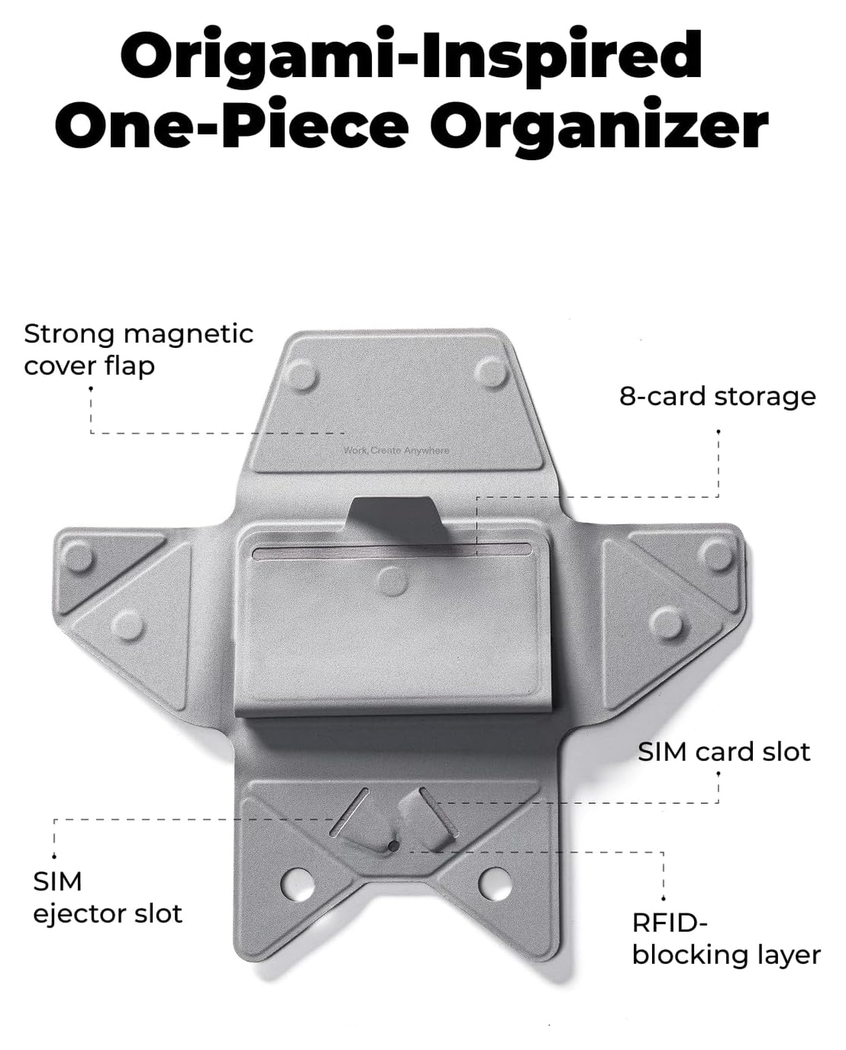 MOFT Snap Field Wallet MagSafe Kaarthouder voor 8 Pasjes Portemonnee Bruin afbeelding 3