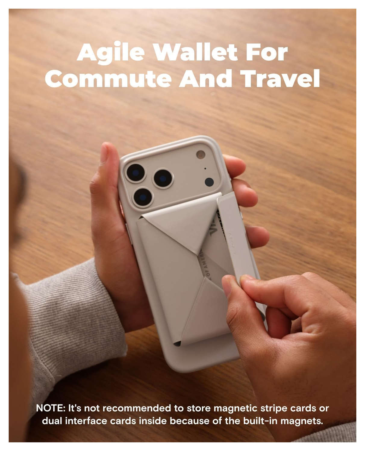 MOFT Snap Field Wallet MagSafe Kaarthouder voor 8 Pasjes Portemonnee Paars afbeelding 2