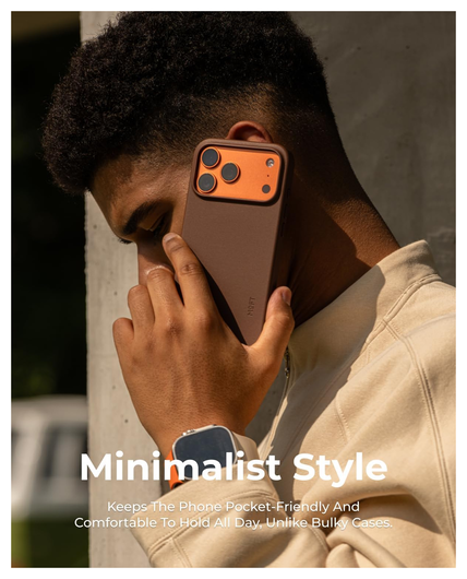 MOFT MOVAS Snap iPhone 17 Hoesje MagSafe Vegan Leer Back Cover Paars afbeelding 7