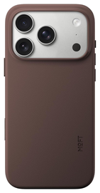 MOFT MOVAS Snap iPhone 17 Pro Hoesje MagSafe Vegan Leer Back Cover Bruin