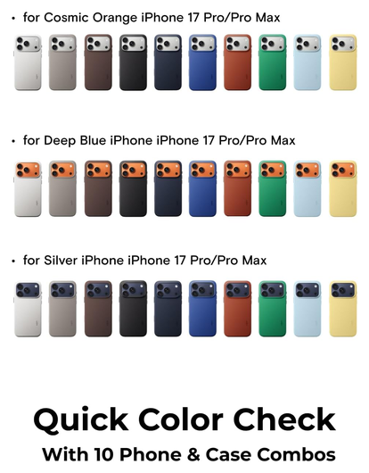 MOFT MOVAS Snap iPhone 17 Pro Hoesje MagSafe Vegan Leer Back Cover Lichtblauw afbeelding 8