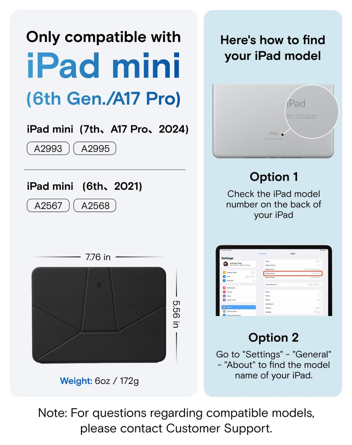 MOFT Dynamic Folio iPad Mini 7 / 6 Hoes Book Case met Standaard Navy afbeelding 2