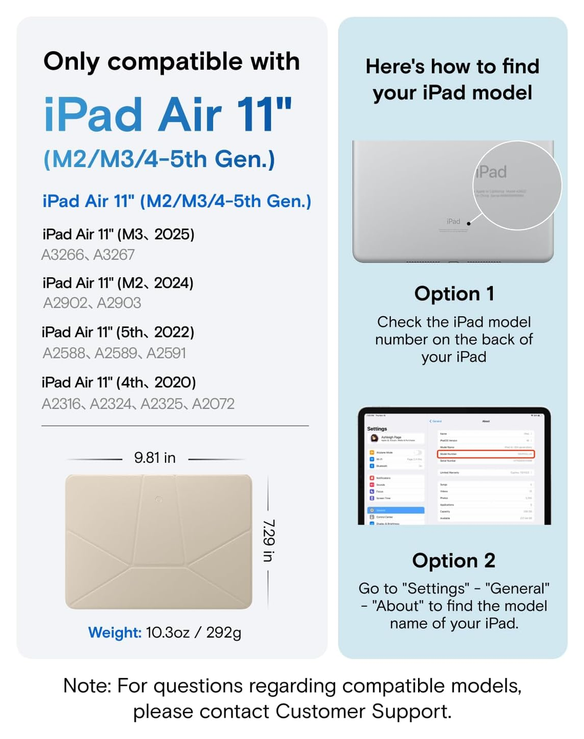 MOFT Dynamic Folio iPad Air 11 (2024/2025) / Air 10.9 (2022/2020) Hoes Beige afbeelding 2