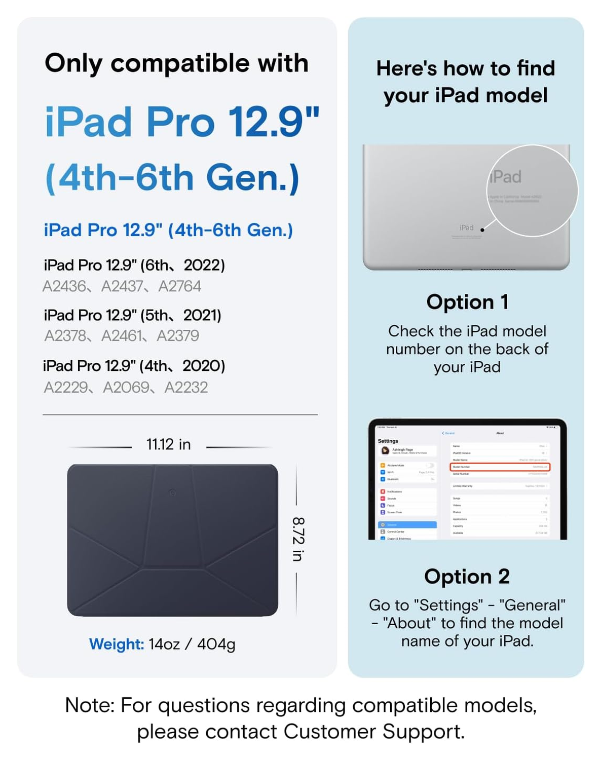 MOFT Dynamic Folio iPad Pro 12.9 Hoes Book Case met Standaard Navy afbeelding 2