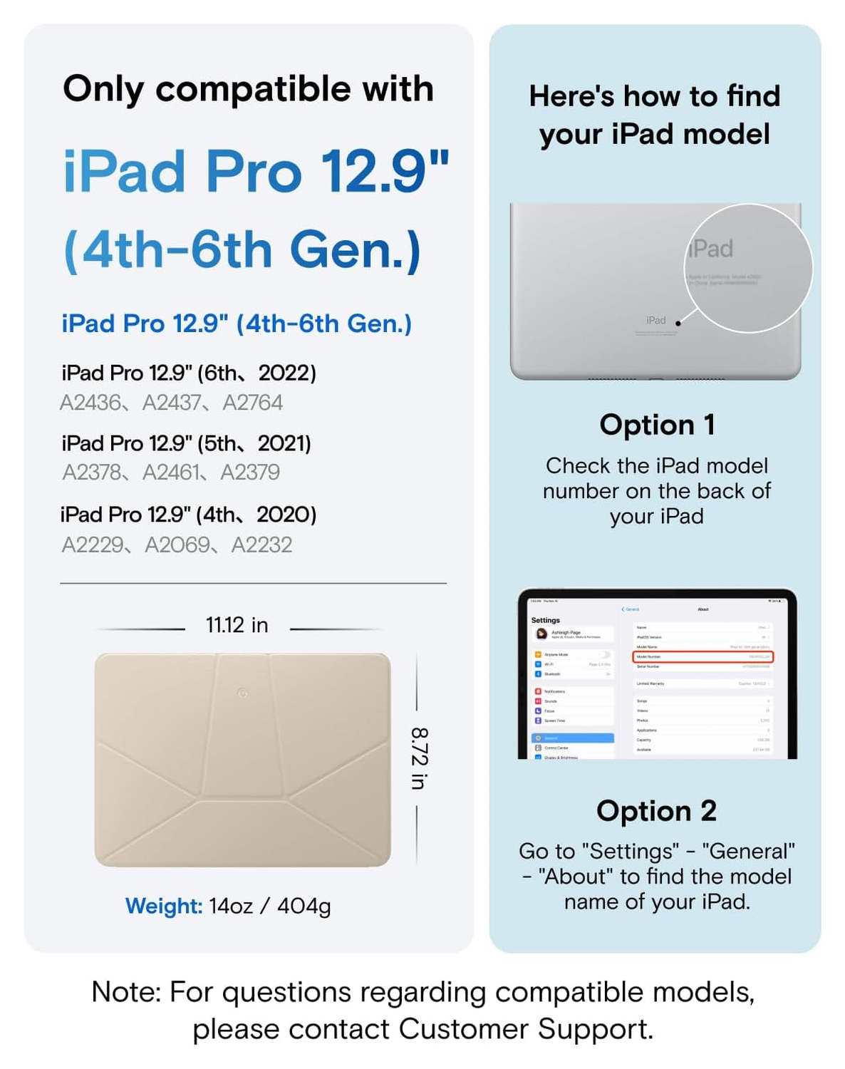 MOFT Dynamic Folio iPad Pro 12.9 Hoes Book Case met Standaard Beige afbeelding 2