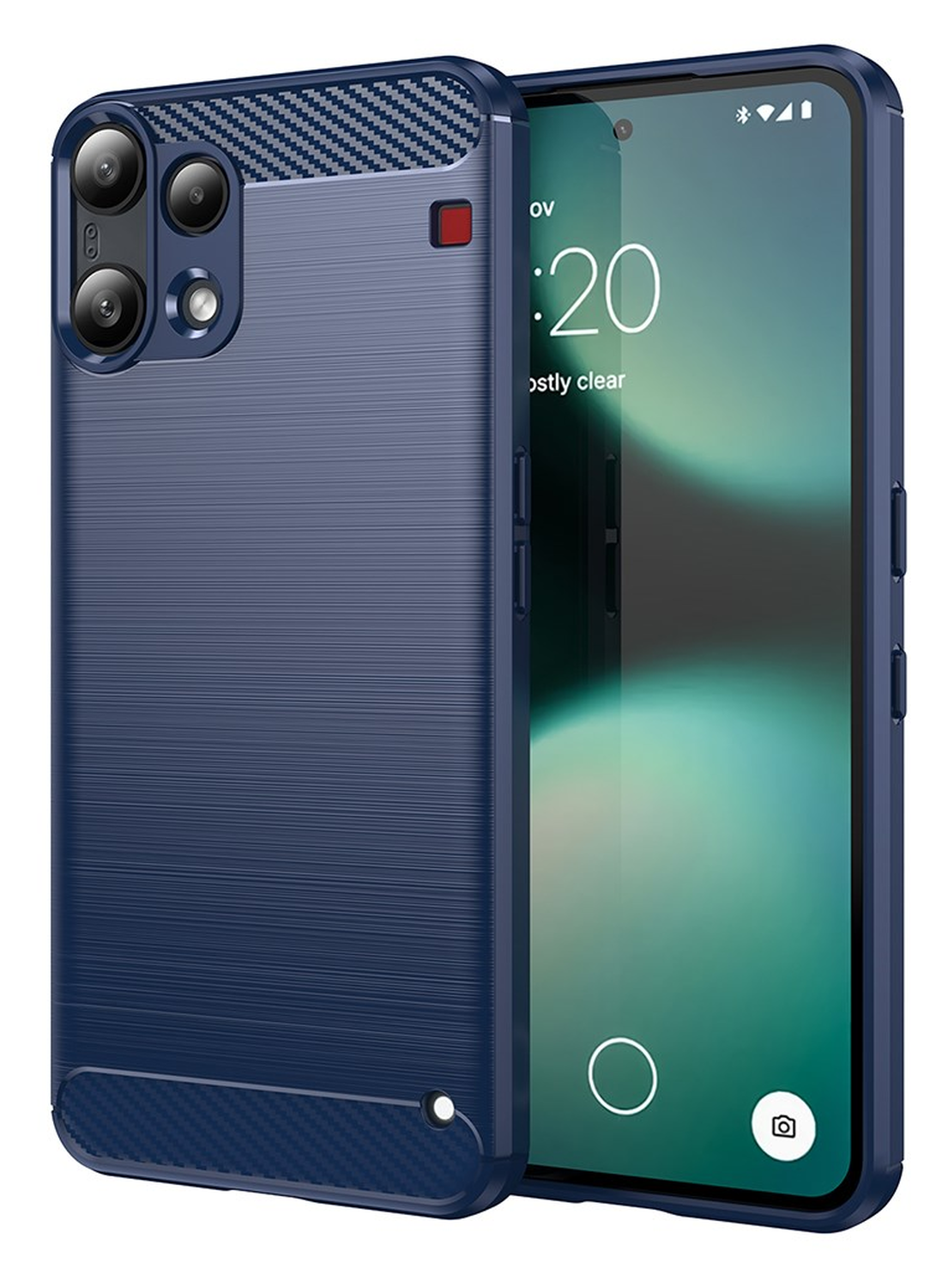 Nothing Phone 3a Lite Hoesje Geborsteld TPU Flexibele Back Cover Blauw afbeelding 1