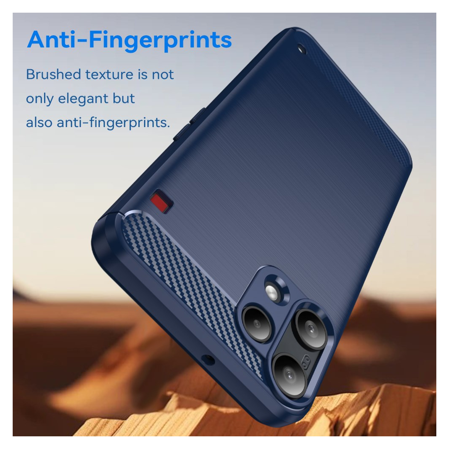 Nothing Phone 3a Lite Hoesje Geborsteld TPU Flexibele Back Cover Blauw afbeelding 2