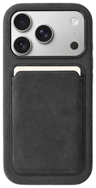 Rosso Avanti Apple iPhone 17 Pro Hoesje Alcantara MagSafe met Wallet Grijs