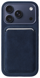 Rosso Avanti Apple iPhone 17 Pro Hoesje Alcantara MagSafe met Wallet Blauw