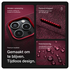 Rosso Avanti Apple iPhone 17 Pro Hoesje Alcantara MagSafe met Wallet Burgundy afbeelding 3