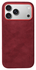 Rosso Avanti Apple iPhone 17 Pro Hoesje Alcantara MagSafe met Wallet Burgundy afbeelding 8
