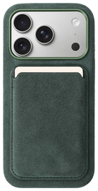 Rosso Avanti Apple iPhone 17 Pro Hoesje Alcantara MagSafe met Wallet Groen