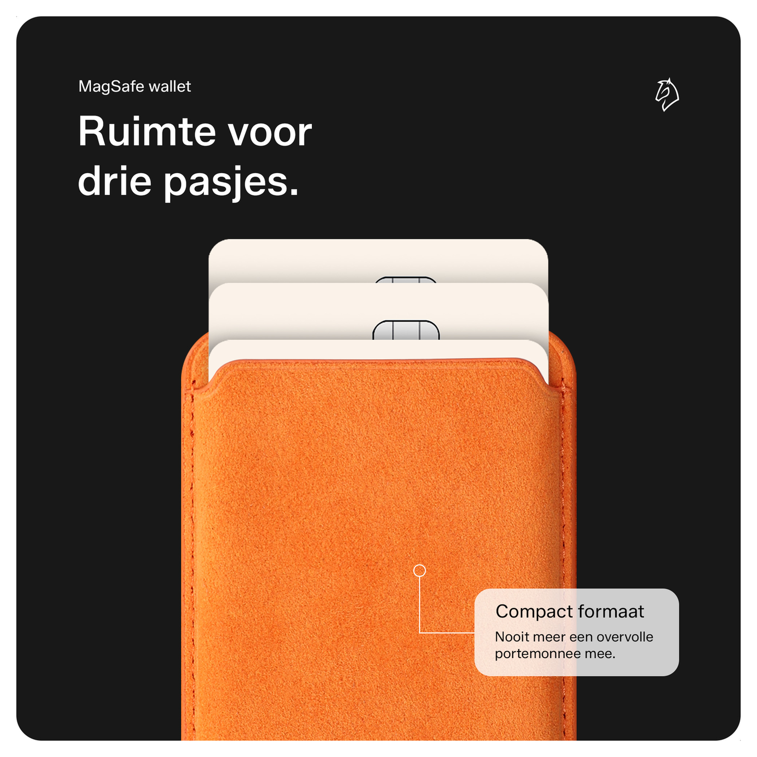 Rosso Avanti Apple iPhone 17 Pro Hoesje Alcantara MagSafe met Wallet Oranje afbeelding 6