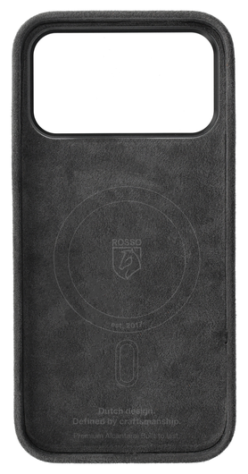 Rosso Avanti iPhone 17 Pro Max Hoesje Alcantara MagSafe met Wallet Grijs afbeelding 10