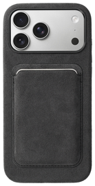 Rosso Avanti iPhone 17 Pro Max Hoesje Alcantara MagSafe met Wallet Grijs afbeelding