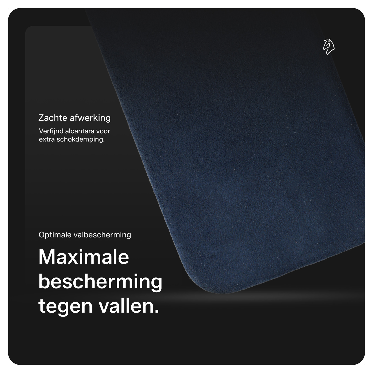 Rosso Avanti iPhone 17 Pro Max Hoesje Alcantara MagSafe met Wallet Blauw afbeelding 4