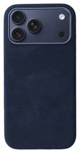 Rosso Avanti iPhone 17 Pro Max Hoesje Alcantara MagSafe met Wallet Blauw afbeelding 8