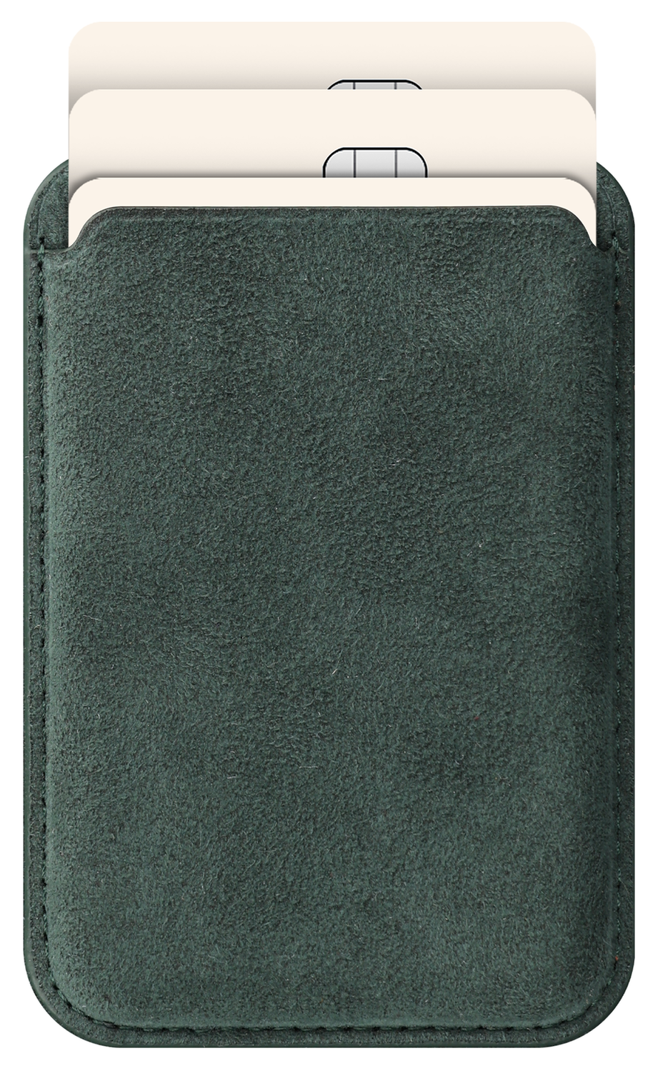 Rosso Avanti iPhone 17 Pro Max Hoesje Alcantara MagSafe met Wallet Groen afbeelding 8