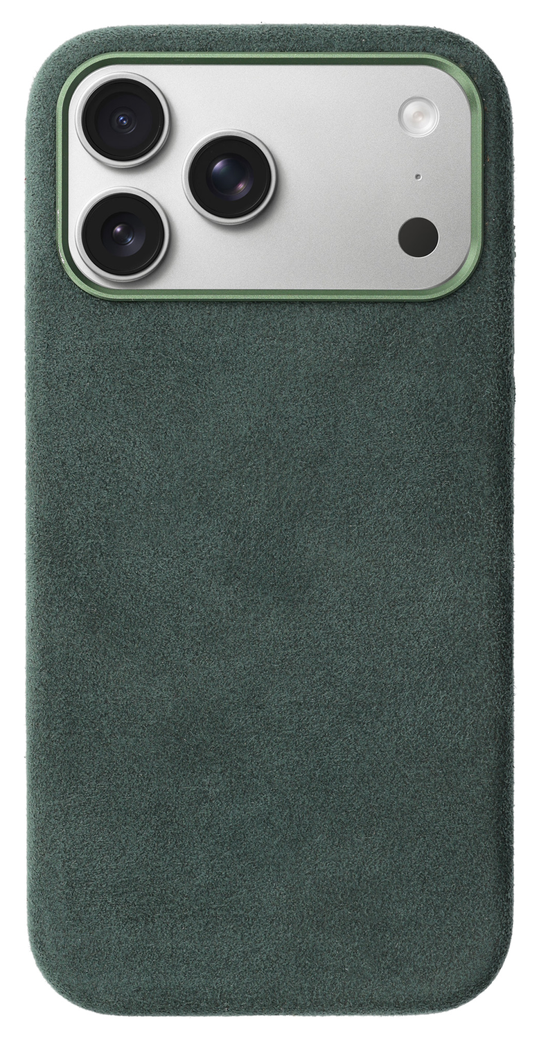 Rosso Avanti iPhone 17 Pro Max Hoesje Alcantara MagSafe met Wallet Groen afbeelding 9