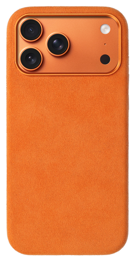 Rosso Avanti iPhone 17 Pro Max Hoesje Alcantara MagSafe met Wallet Oranje afbeelding 8