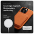 Rosso Avanti iPhone 17 Pro Max Hoesje Alcantara MagSafe met Wallet Oranje afbeelding 5