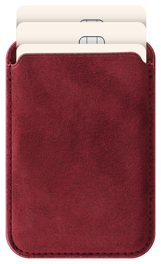 Rosso Avanti Apple iPhone 16 Pro Hoesje Alcantara MagSafe met Wallet Burgundy afbeelding 8