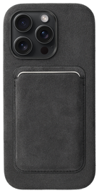 Rosso Avanti iPhone 16 Pro Max Hoesje Alcantara MagSafe met Wallet Grijs