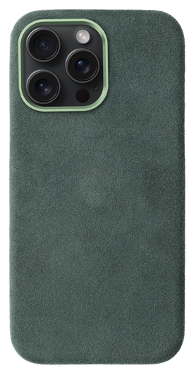 Rosso Avanti iPhone 16 Pro Max Hoesje Alcantara MagSafe met Wallet Groen afbeelding 8