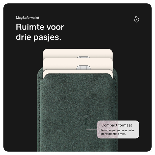 Rosso Avanti iPhone 16 Pro Max Hoesje Alcantara MagSafe met Wallet Groen afbeelding 6