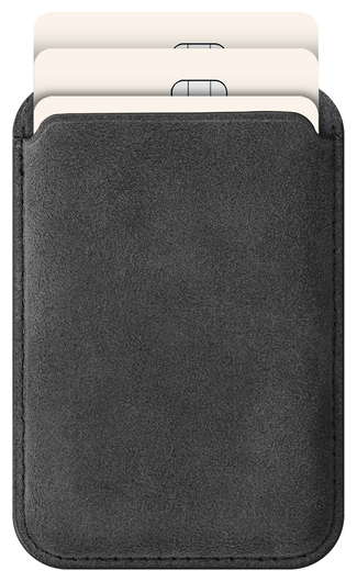 Rosso Avanti Apple iPhone 15 Pro Hoesje Alcantara MagSafe met Wallet Grijs afbeelding 8