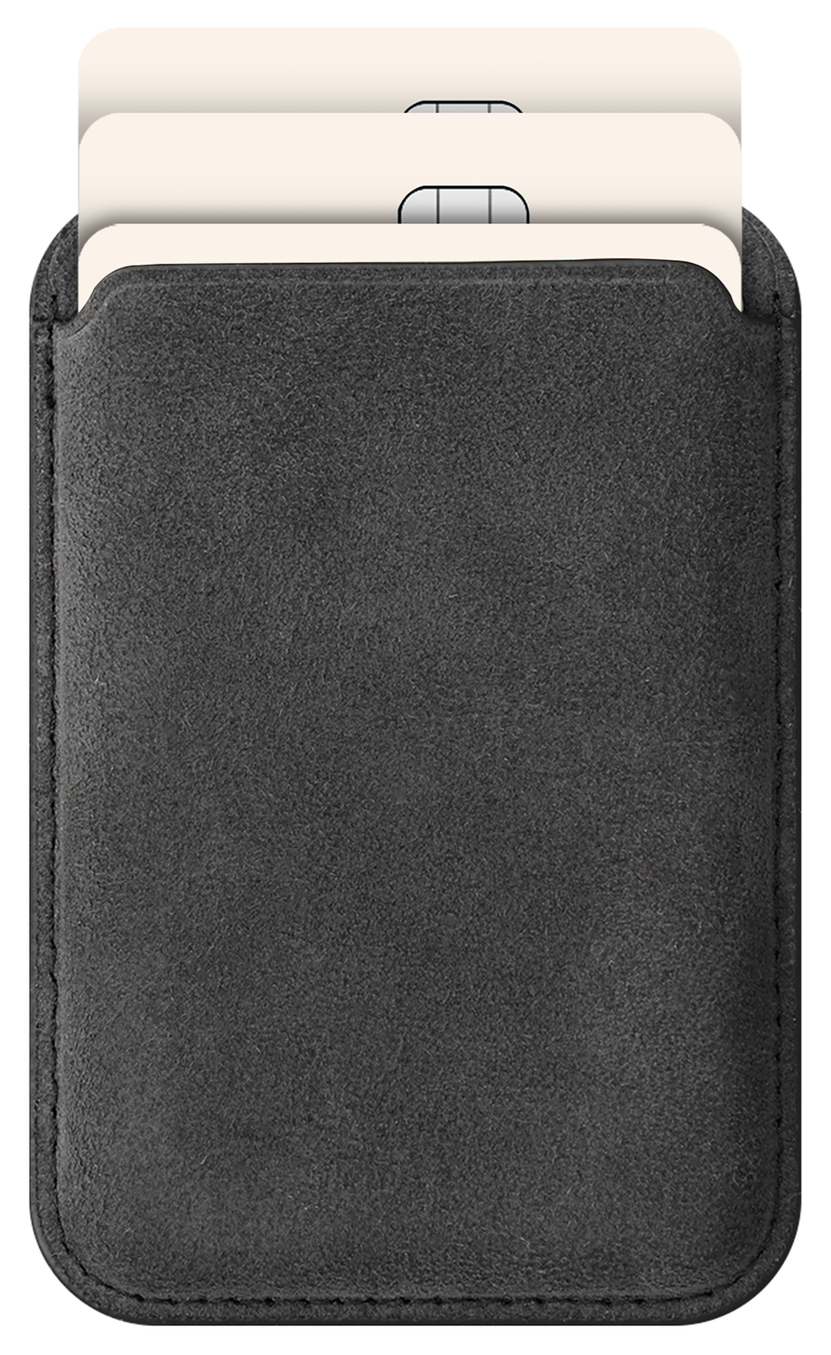 Rosso Avanti iPhone 15 Pro Max Hoesje Alcantara MagSafe met Wallet Grijs afbeelding 8