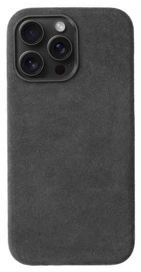 Rosso Avanti iPhone 15 Pro Max Hoesje Alcantara MagSafe met Wallet Grijs afbeelding 7