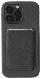 Rosso Avanti iPhone 15 Pro Max Hoesje Alcantara MagSafe met Wallet Grijs