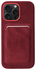 Rosso Avanti iPhone 15 Pro Max Hoesje Alcantara MagSafe met Wallet Burgundy