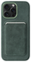Rosso Avanti iPhone 15 Pro Max Hoesje Alcantara MagSafe met Wallet Groen afbeelding 1