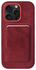 Rosso Avanti Apple iPhone 14 Pro Hoesje Alcantara MagSafe met Wallet Burgundy