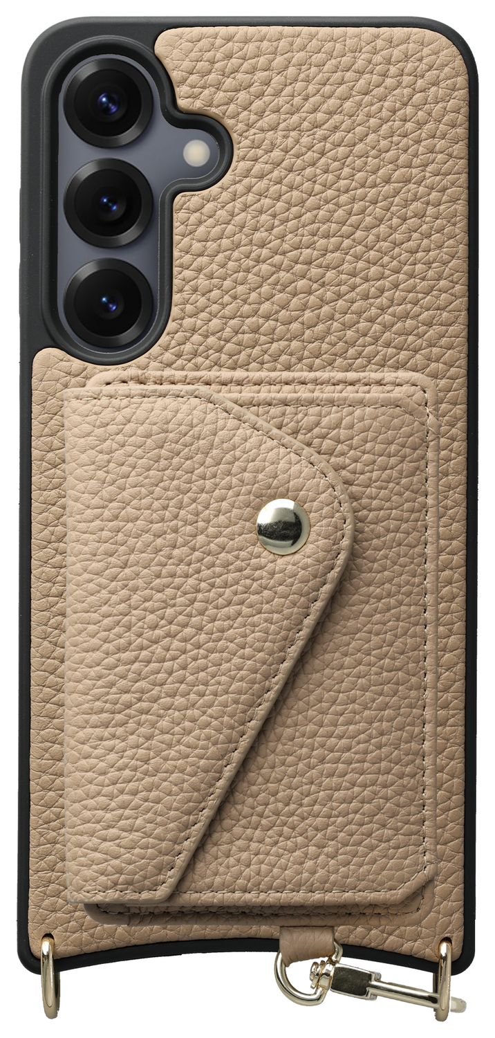 AVY Samsung Galaxy S25 Plus / S24 Plus - Classic Kit - Leather Beige afbeelding 1