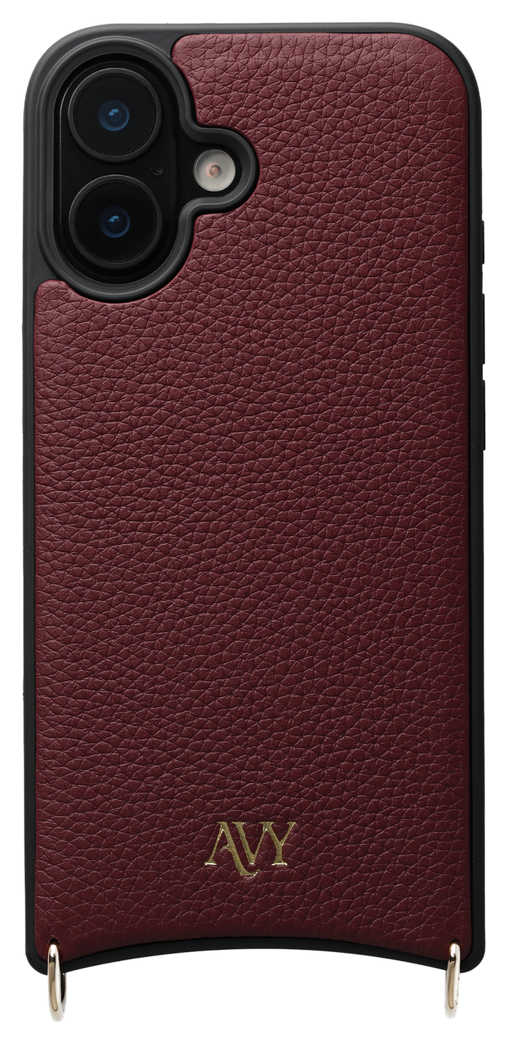 AVY Apple iPhone 16 - Classic Kit - Leather Burgundy afbeelding 10