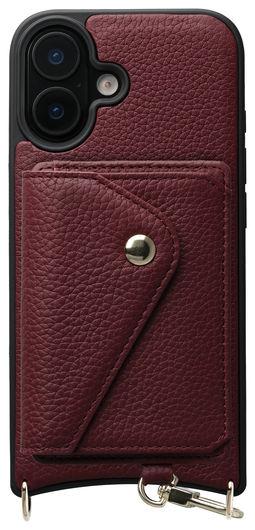 AVY Apple iPhone 16 - Classic Kit - Leather Burgundy afbeelding 1