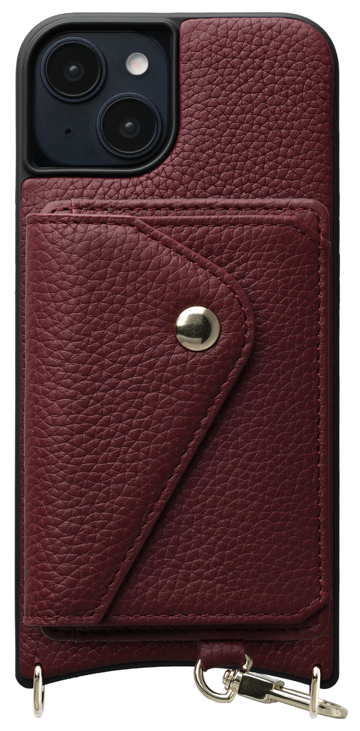 AVY Apple iPhone 15 - Classic Kit - Leather Burgundy afbeelding 1