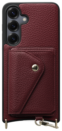 AVY Samsung Galaxy S25 / S24 - Classic Kit - Leather Burgundy afbeelding 1