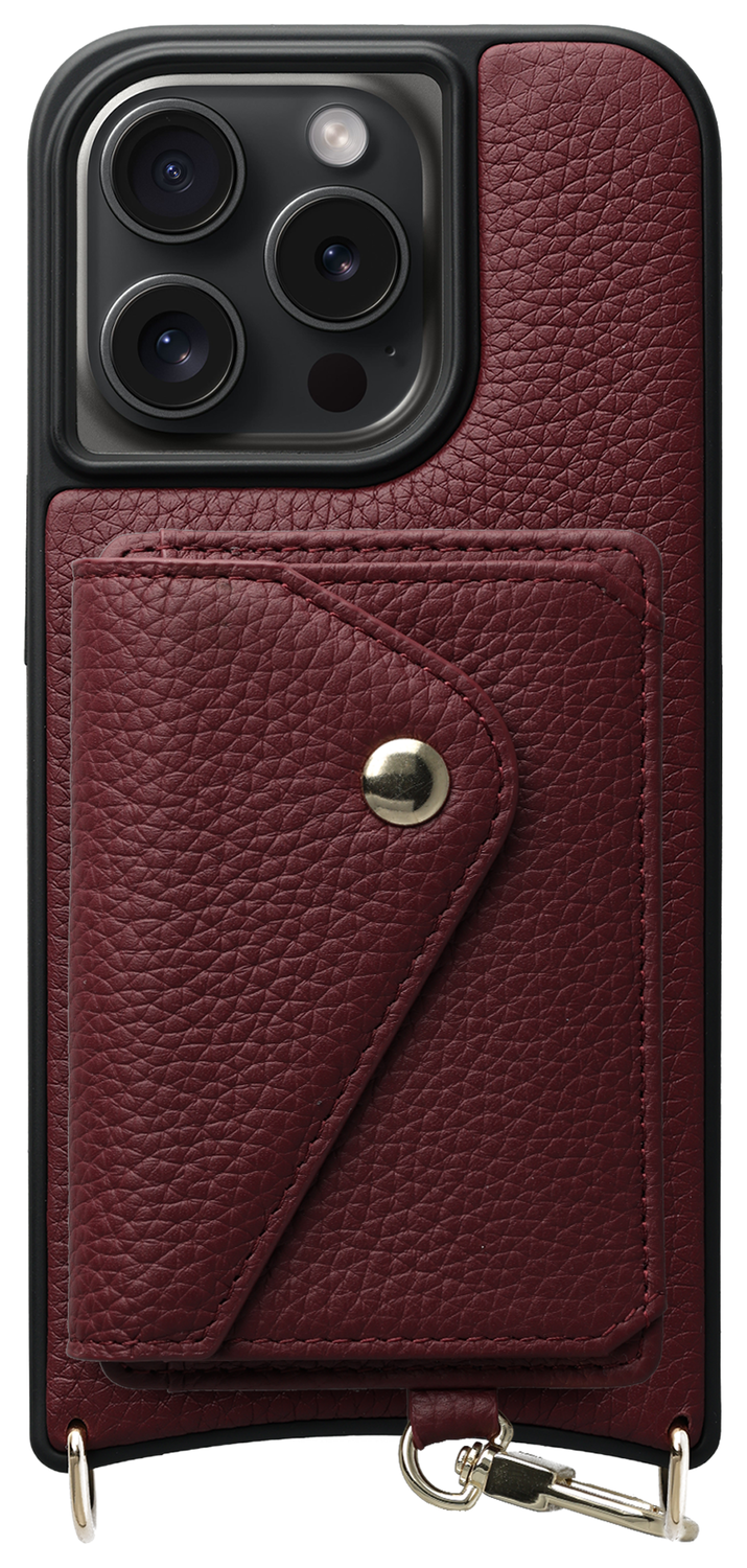 AVY Apple iPhone 15 Pro Max - Classic Kit - Leather Burgundy afbeelding 1