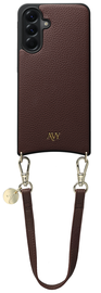 AVY Samsung Galaxy A56 - Essential Kit - Chocolate - Short Leather afbeelding